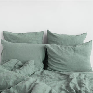 Green Milieu Linen Pillowcase 2 2