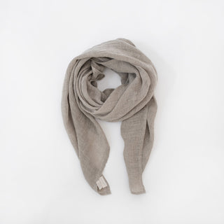 Natural Linen Lupine Scarf 1