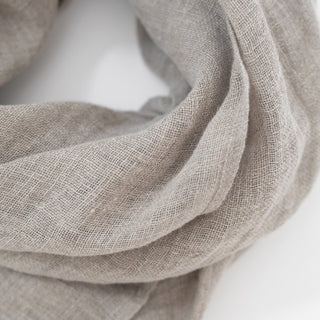 Natural Linen Lupine Scarf 2