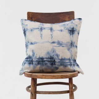 Tie Dye on Natural Washed Linen Cushion Cover 