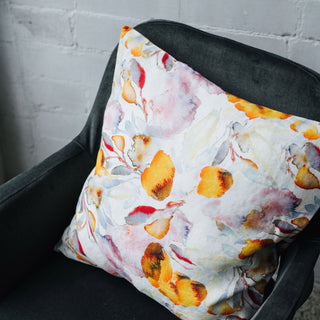 Orange Flow Linen Cushion Cover 3 3