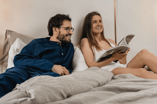 SLEEPLESS NIGHT REMEDY – LINEN PAJAMA SET - Linen Tales USA 