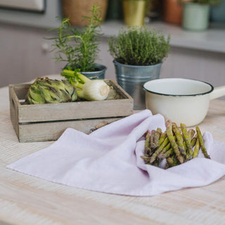 Lavender Fog Linen Kitchen Towel 3