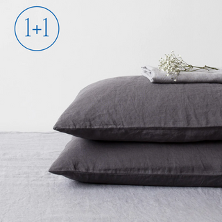 LIMITED EDITION Graphite Linen Pillowcase 