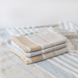 Allure Stripe Linen Blanket 2