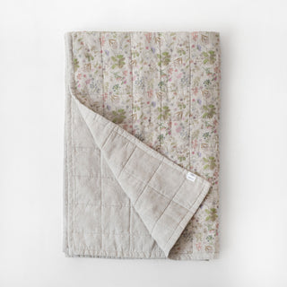 Botany 2 & Melange Linen Quilted Blanket 2