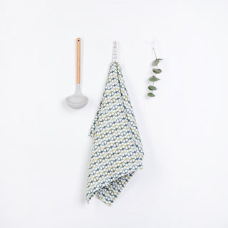 Geometrical Linen Kitchen Towel 