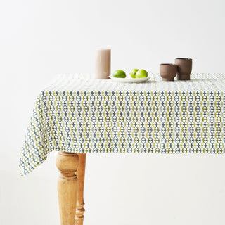 Geometrical Linen Tablecloth 