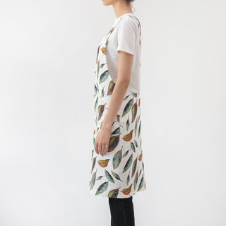 Golden Fall Linen Crossback Apron 3