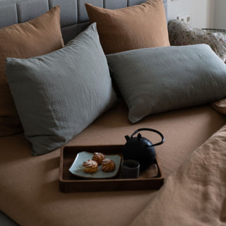 Khaki Linen Pillowcase 3