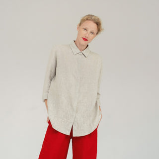 Melange Linen Azalea Shirt 4