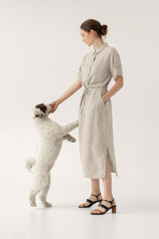 Melange Linen Linden Dress 2