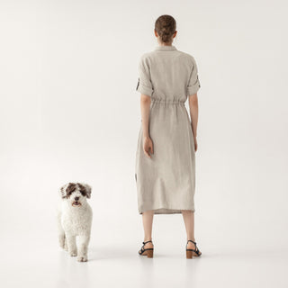 Melange Linen Linden Dress 3