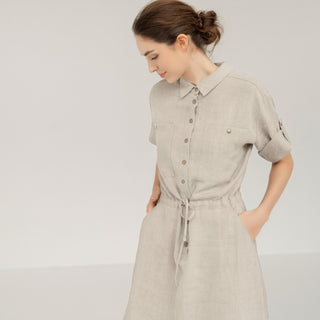 Melange Linen Linden Dress 1