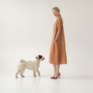 LIMITED EDITION Nude Linen Speedwell Dress 2