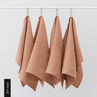 Zero Waste Cafe Creme Linen Kitchen Towels Set of 4 1