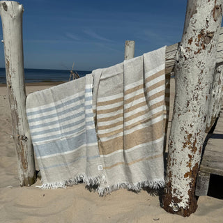 Allure Stripe Linen Beach Towel - Linen Tales 3