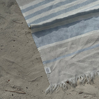 Allure Stripe Linen Blanket - Linen Tales 5