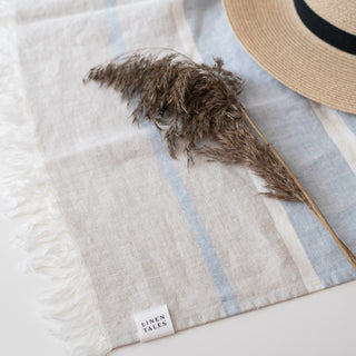 Allure Stripe Linen Blanket - Linen Tales 1