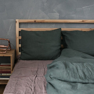 Ashes of Roses Linen Fitted Sheet - Linen Tales 3