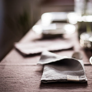 Ashes of Roses Linen Tablecloth - Linen Tales 2
