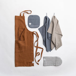 Blue Fog Linen Potholder - Linen Tales 5