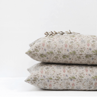 Botani Linen Pillowcase - Linen Tales USA 
