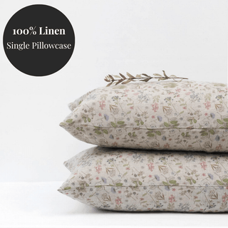 Botany 2 Linen Pillowcase - Linen Tales USA 