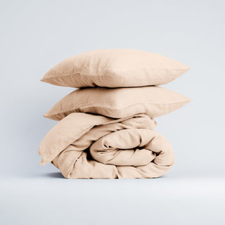 Brazilian Sand Linen Duvet Cover Set - Linen Tales USA 