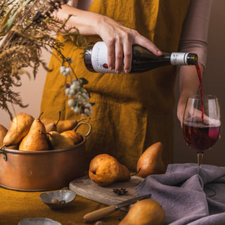 Bronze Linen Crossback Apron - Linen Tales 2