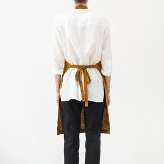 Bronze Linen Daily Apron - Linen Tales 3