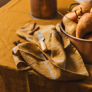 Bronze Linen Tablecloth - Linen Tales 3