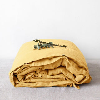 Butter Linen Duvet Cover - Linen Tales USA 