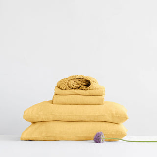 Butter Linen Sheet Set - Linen Tales USA 