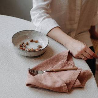 Cafe Creme Lightweight Linen Napkins Set of 2 - Linen Tales 3