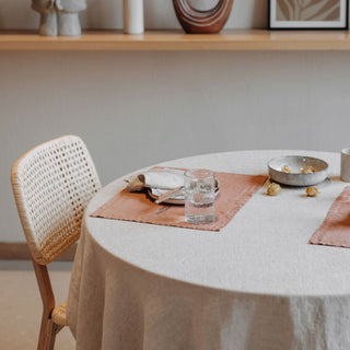 Cafe Creme Lightweight Linen Placemat - Linen Tales 