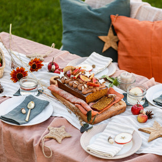 Cafe Creme Linen Tablecloth - Linen Tales 5