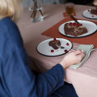 Cafe Creme Linen Tablecloth - Linen Tales 4