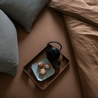 Camel Linen Fitted Sheet - Linen Tales 3
