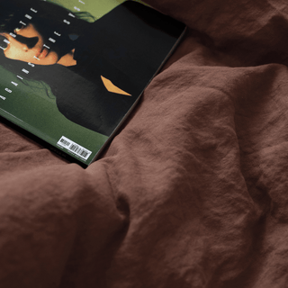 Chocolate Linen Duvet Cover Set - Linen Tales USA 3