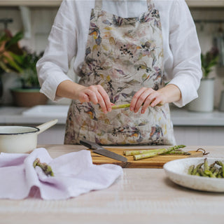 Meadow on Natural Linen Daily Apron 4