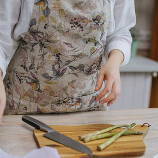 Meadow on Natural Linen Daily Apron 5