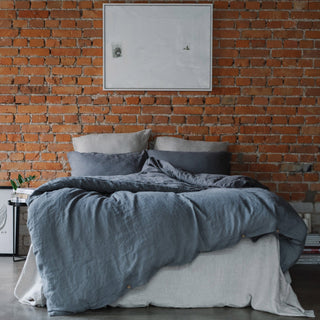 Dark Grey Linen Duvet Cover - Linen Tales 4