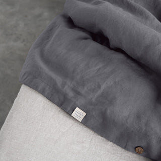 Dark Grey Linen Duvet Cover Set - Linen Tales 6