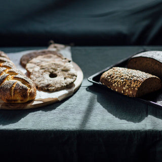 Dark Grey Linen Tablecloth - Linen Tales 2