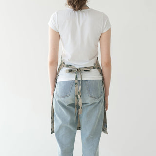 Eucalyptus on Natural Linen Daily Apron - Linen Tales 3