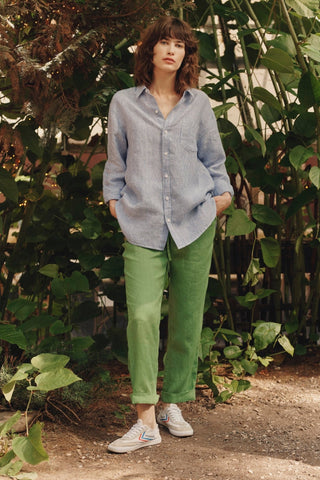 Foliage Green Linen Octave Pants - Linen Tales 3