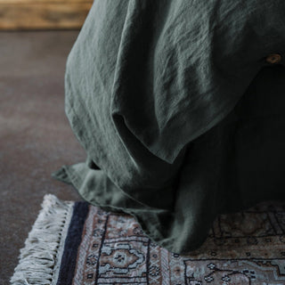 Forest Green Linen Duvet Cover - Linen Tales 5