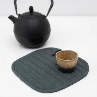 Forest Green Linen Potholder - Linen Tales 3