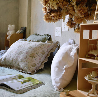 Kids Botany Linen Pillowcase with Frills - Linen Tales 3